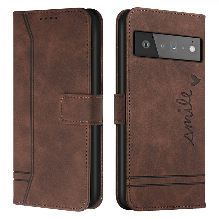 For Google Pixel 6 Pro Retro Skin Feel Horizontal Flip Soft TPU + PU Leather Case