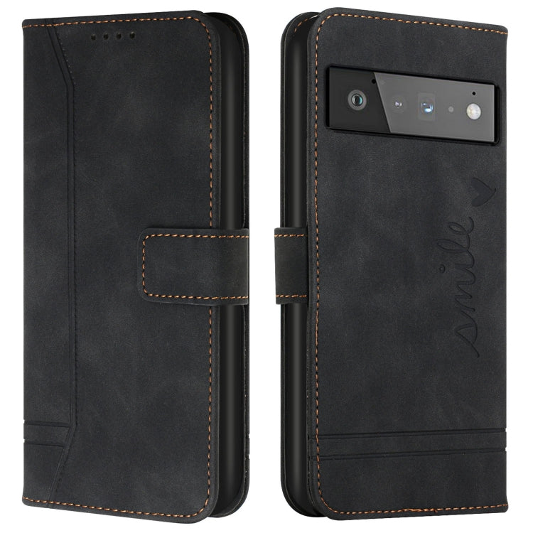 For Google Pixel 6 Pro Retro Skin Feel Horizontal Flip Soft TPU + PU Leather Case