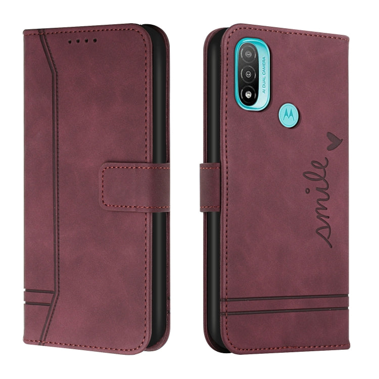 For Motorola Moto E20 Retro Skin Feel Horizontal Flip Soft TPU + PU Leather Case
