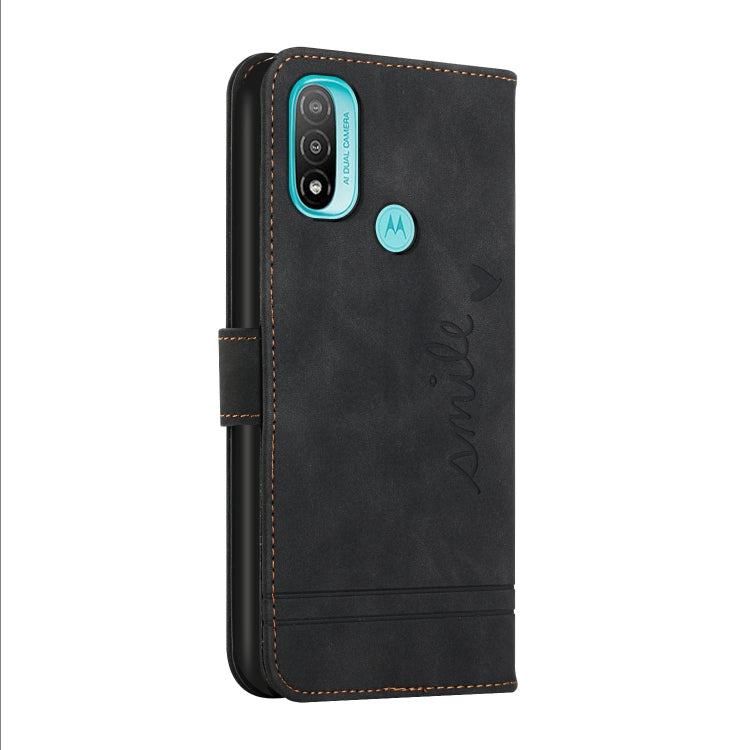 For Motorola Moto E20 Retro Skin Feel Horizontal Flip Soft TPU + PU Leather Case