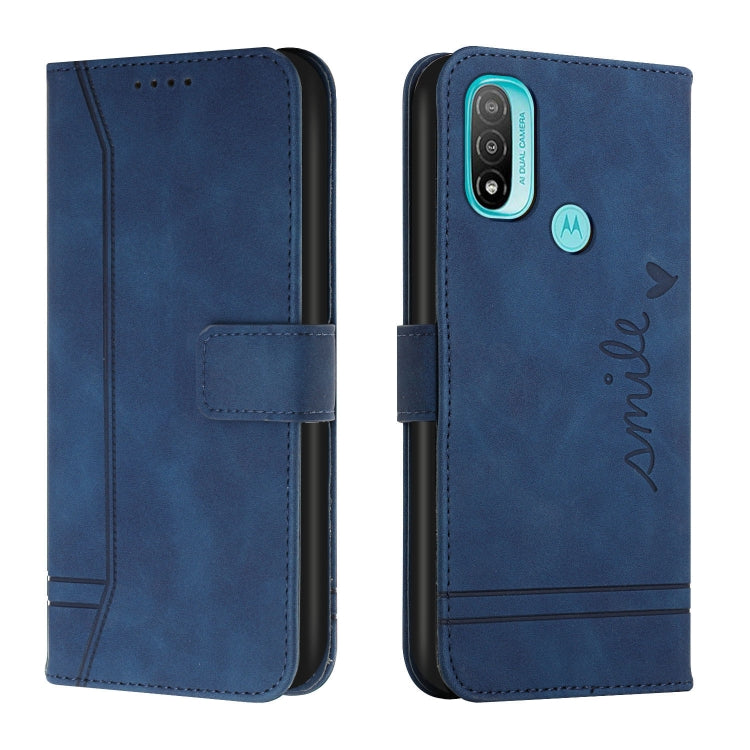 For Motorola Moto E20 Retro Skin Feel Horizontal Flip Soft TPU + PU Leather Case