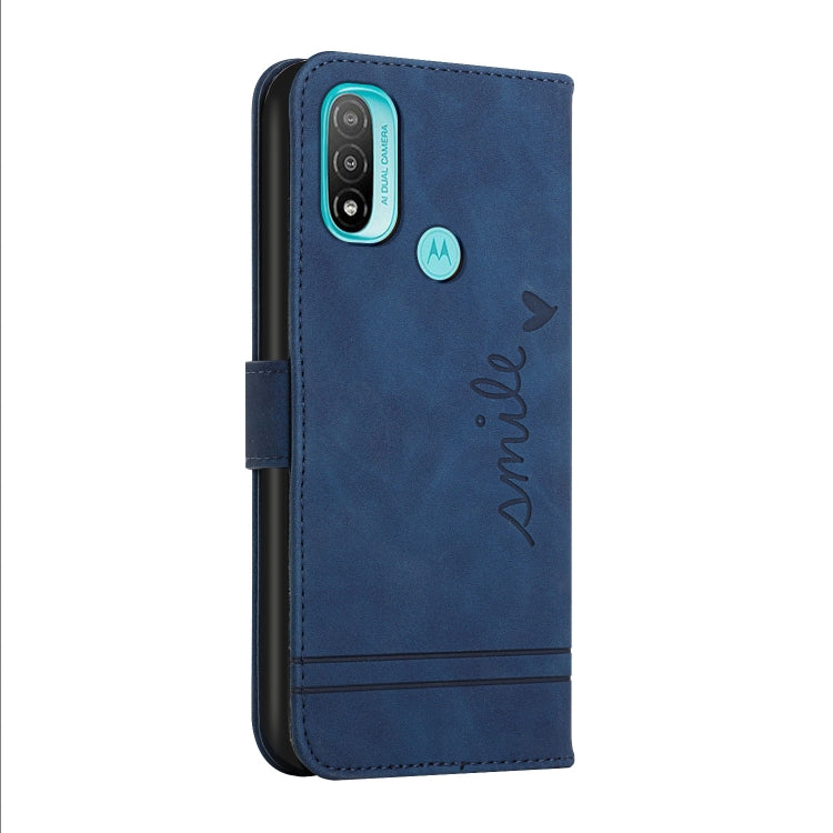 For Motorola Moto E20 Retro Skin Feel Horizontal Flip Soft TPU + PU Leather Case