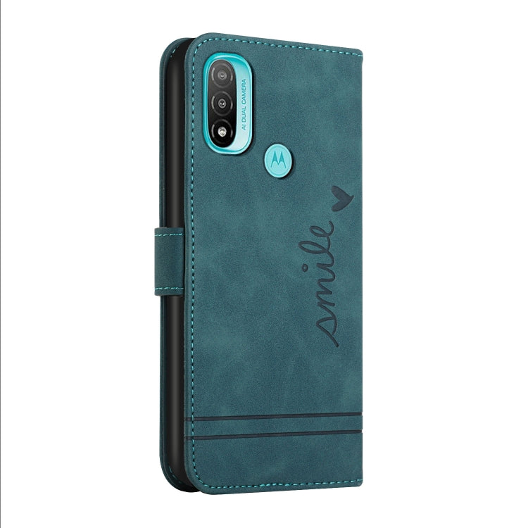 For Motorola Moto E20 Retro Skin Feel Horizontal Flip Soft TPU + PU Leather Case