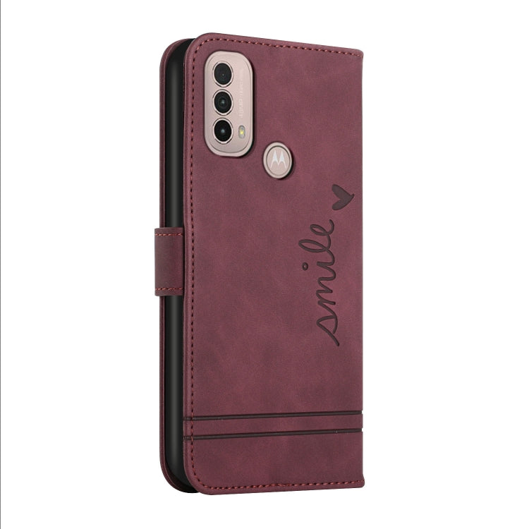 For Motorola Moto E40 Retro Skin Feel Horizontal Flip Soft TPU + PU Leather Case
