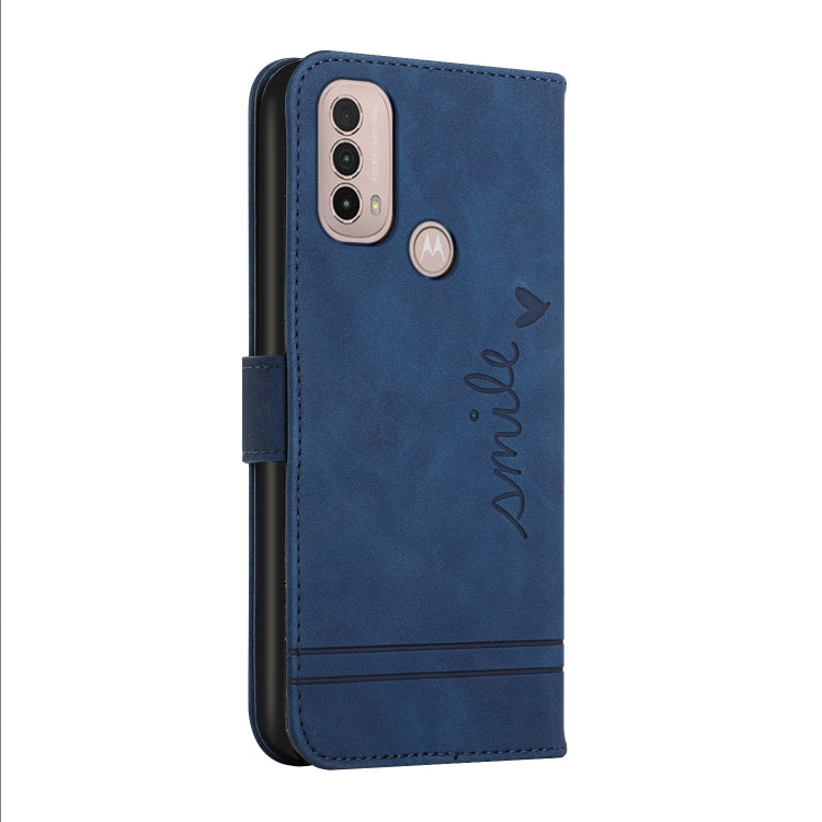 For Motorola Moto E40 Retro Skin Feel Horizontal Flip Soft TPU + PU Leather Case