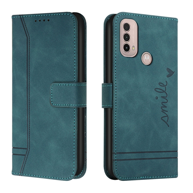 For Motorola Moto E40 Retro Skin Feel Horizontal Flip Soft TPU + PU Leather Case