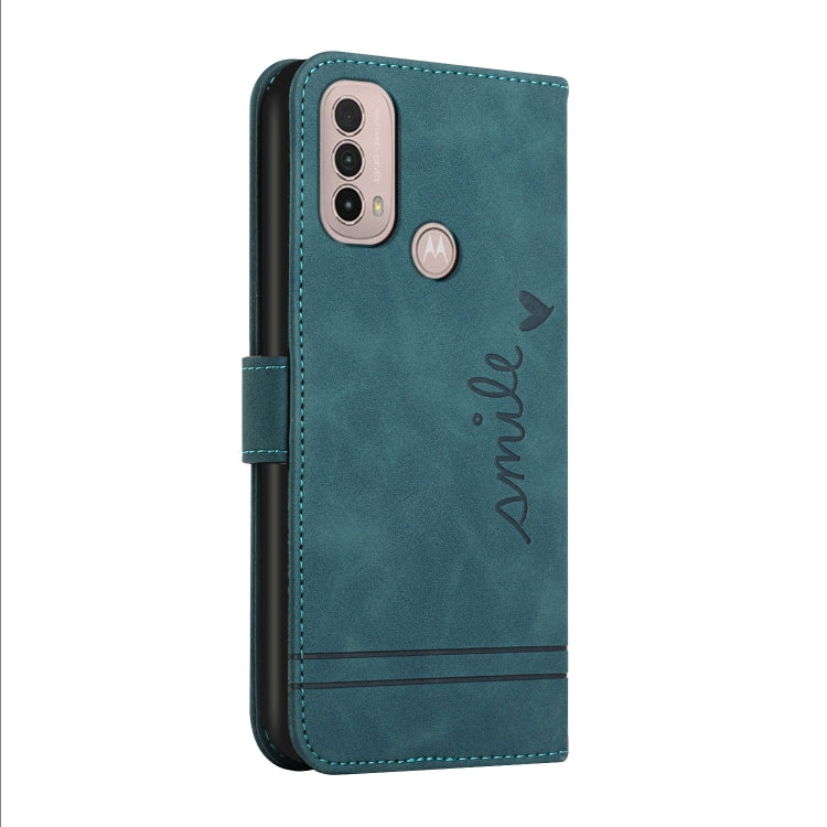 For Motorola Moto E40 Retro Skin Feel Horizontal Flip Soft TPU + PU Leather Case