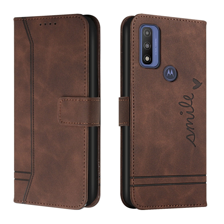 For Motorola Moto G Pure Retro Skin Feel Horizontal Flip Soft TPU + PU Leather Case