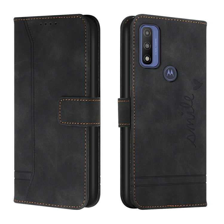 For Motorola Moto G Pure Retro Skin Feel Horizontal Flip Soft TPU + PU Leather Case