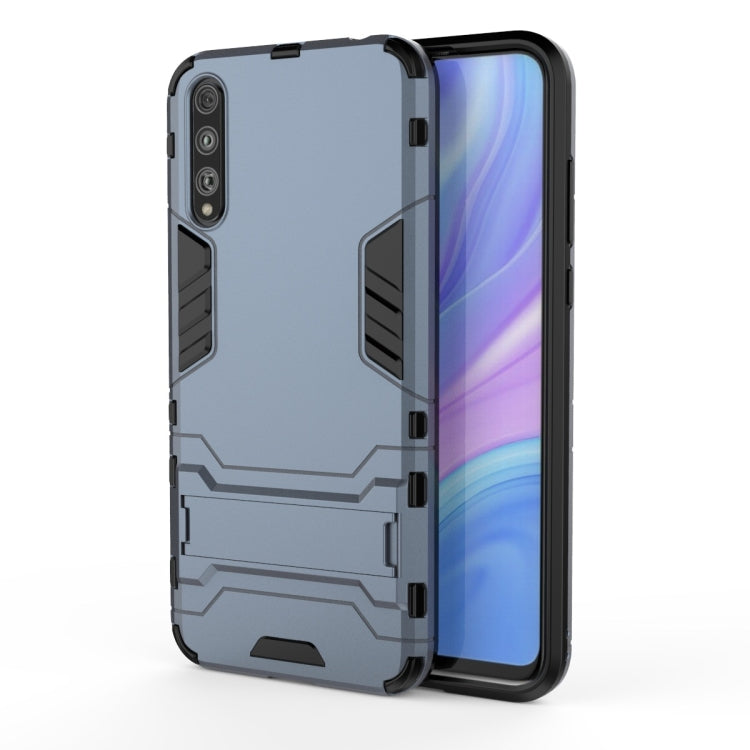 For Huawei Enjoy 10S Shockproof PC + TPU Protective Case with Invisible Holder