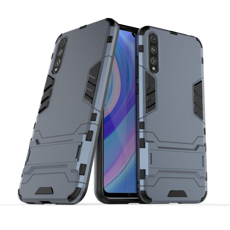 For Huawei Enjoy 10S Shockproof PC + TPU Protective Case with Invisible Holder