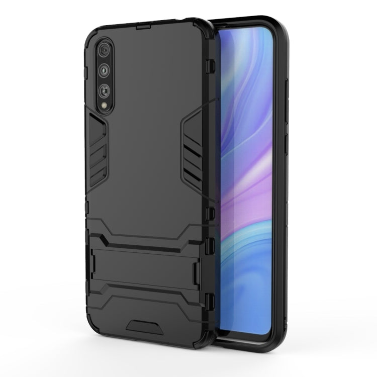 For Huawei Enjoy 10S Shockproof PC + TPU Protective Case with Invisible Holder
