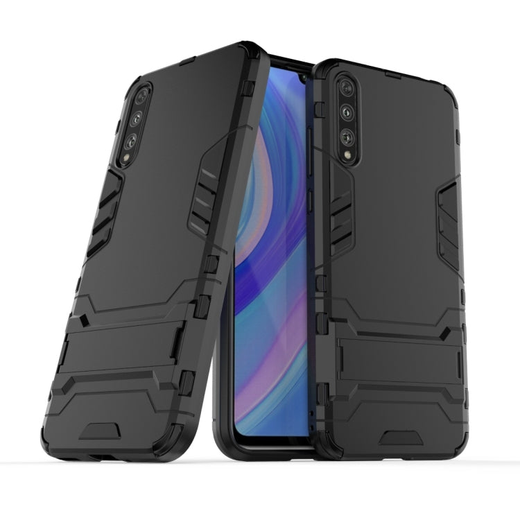 For Huawei Enjoy 10S Shockproof PC + TPU Protective Case with Invisible Holder