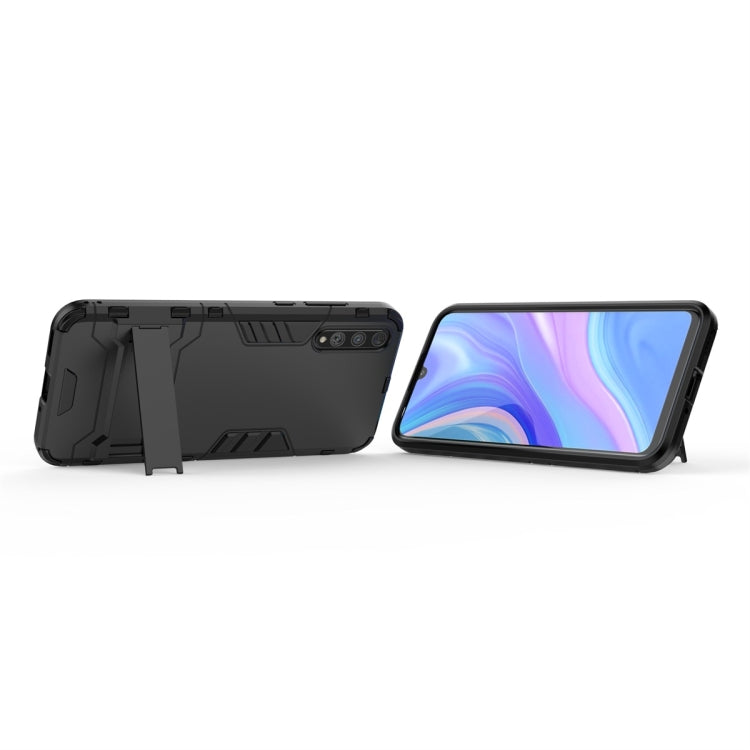 For Huawei Enjoy 10S Shockproof PC + TPU Protective Case with Invisible Holder