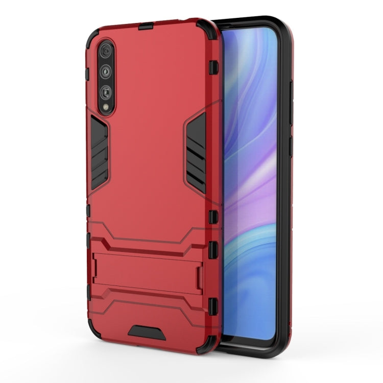 For Huawei Enjoy 10S Shockproof PC + TPU Protective Case with Invisible Holder
