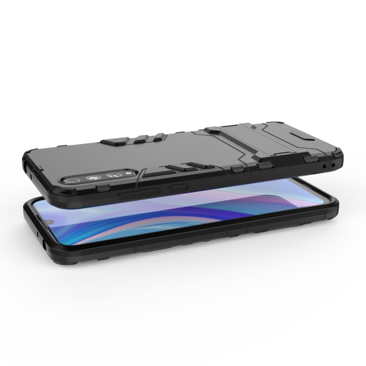 For Huawei Enjoy 10S Shockproof PC + TPU Protective Case with Invisible Holder