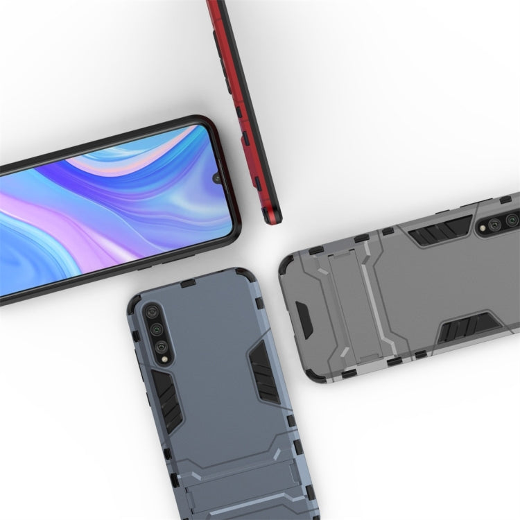 For Huawei Enjoy 10S Shockproof PC + TPU Protective Case with Invisible Holder