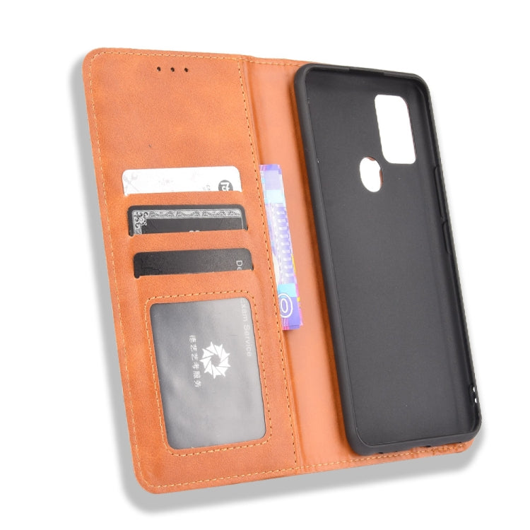 For BLU G91 Magnetic Buckle Retro Crazy Horse Texture Horizontal Flip Leather Case with Holder & Card Slots & Photo Frame