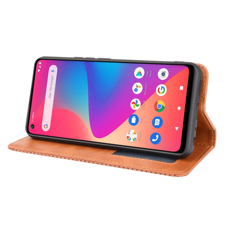 For BLU G91 Magnetic Buckle Retro Crazy Horse Texture Horizontal Flip Leather Case with Holder & Card Slots & Photo Frame