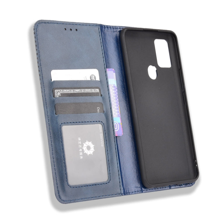 For BLU G91 Magnetic Buckle Retro Crazy Horse Texture Horizontal Flip Leather Case with Holder & Card Slots & Photo Frame