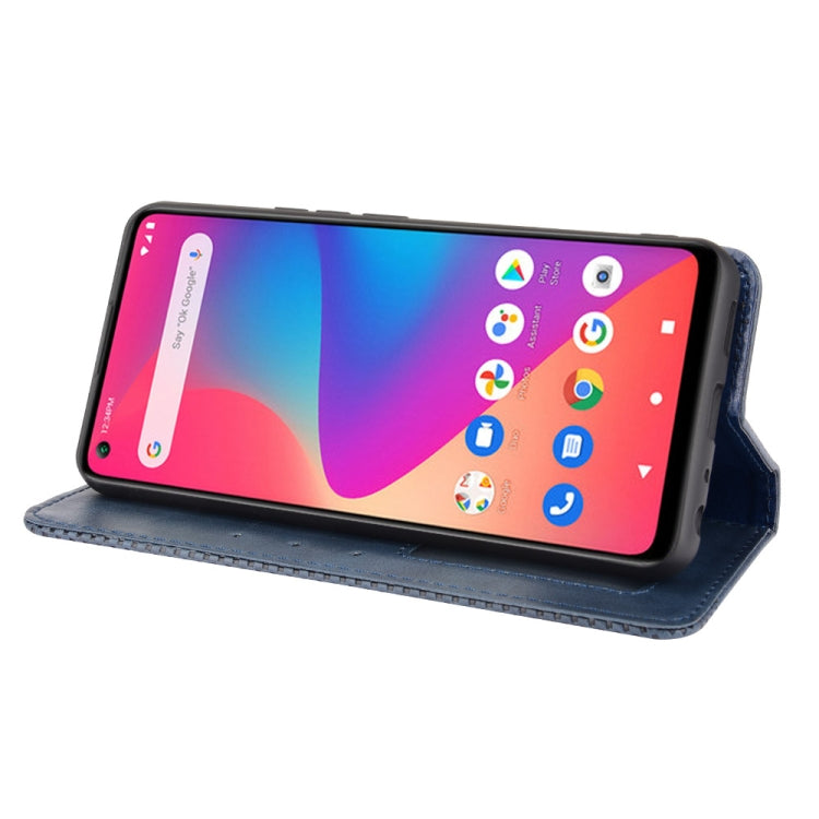 For BLU G91 Magnetic Buckle Retro Crazy Horse Texture Horizontal Flip Leather Case with Holder & Card Slots & Photo Frame
