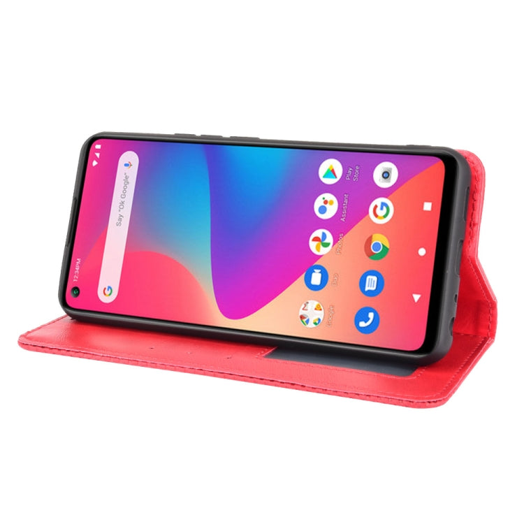 For BLU G91 Magnetic Buckle Retro Crazy Horse Texture Horizontal Flip Leather Case with Holder & Card Slots & Photo Frame