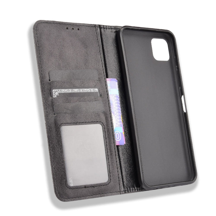For Motorola Moto G50 5G Magnetic Buckle Retro Crazy Horse Texture Horizontal Flip Leather Case with Holder & Card Slots & Photo Frame