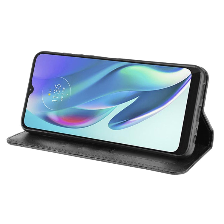 For Motorola Moto G50 5G Magnetic Buckle Retro Crazy Horse Texture Horizontal Flip Leather Case with Holder & Card Slots & Photo Frame