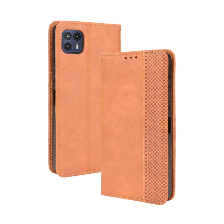 For Motorola Moto G50 5G Magnetic Buckle Retro Crazy Horse Texture Horizontal Flip Leather Case with Holder & Card Slots & Photo Frame