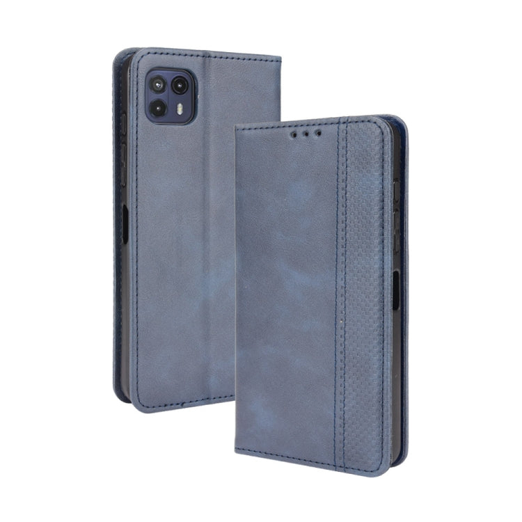 For Motorola Moto G50 5G Magnetic Buckle Retro Crazy Horse Texture Horizontal Flip Leather Case with Holder & Card Slots & Photo Frame