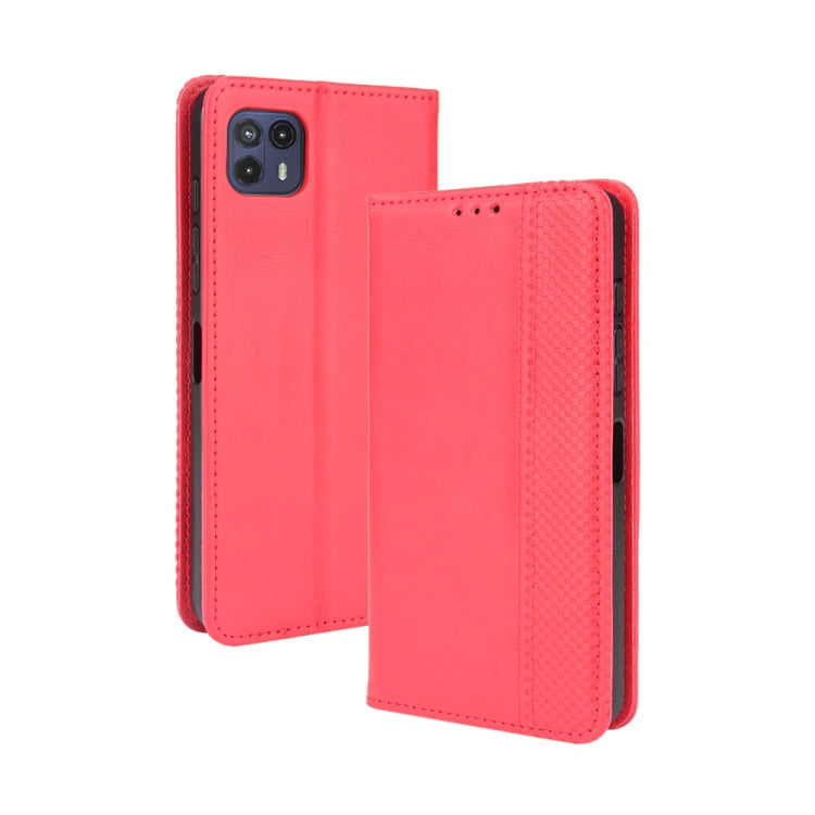 For Motorola Moto G50 5G Magnetic Buckle Retro Crazy Horse Texture Horizontal Flip Leather Case with Holder & Card Slots & Photo Frame