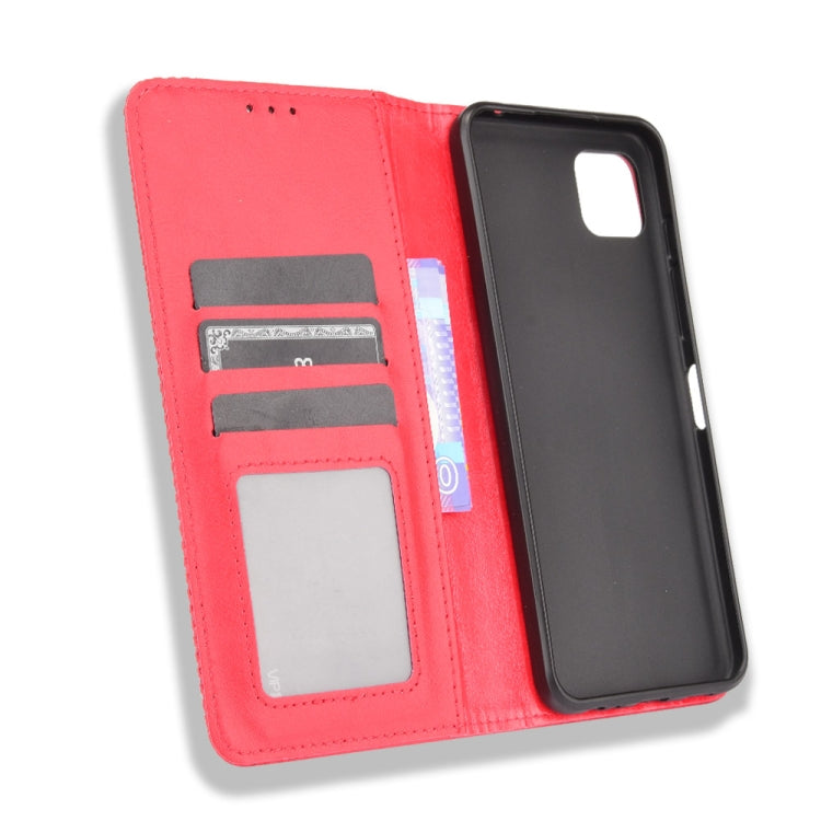 For Motorola Moto G50 5G Magnetic Buckle Retro Crazy Horse Texture Horizontal Flip Leather Case with Holder & Card Slots & Photo Frame