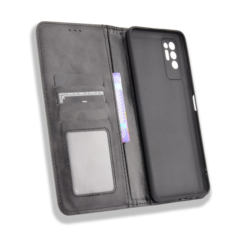 For Tecno Pova 2 Magnetic Buckle Retro Crazy Horse Texture Horizontal Flip Leather Case with Holder & Card Slots & Photo Frame