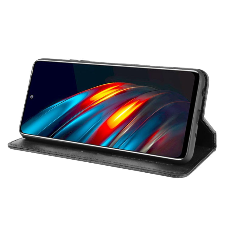 For Tecno Pova 2 Magnetic Buckle Retro Crazy Horse Texture Horizontal Flip Leather Case with Holder & Card Slots & Photo Frame