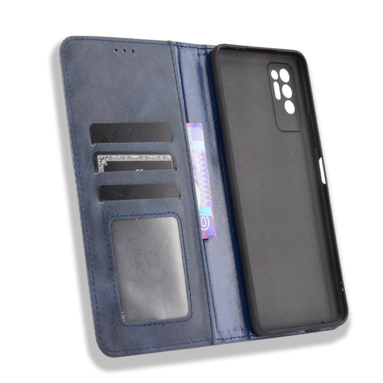 For Tecno Pova 2 Magnetic Buckle Retro Crazy Horse Texture Horizontal Flip Leather Case with Holder & Card Slots & Photo Frame