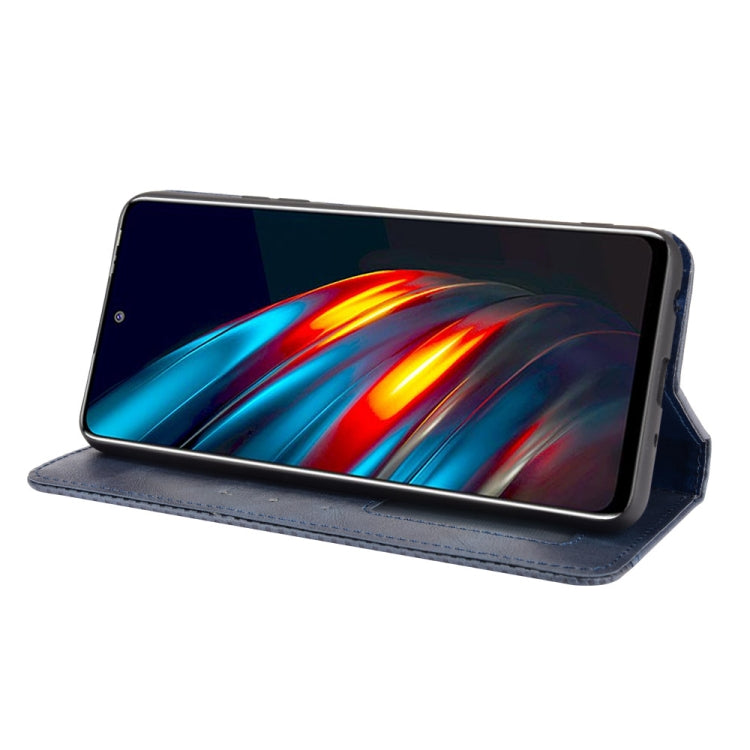 For Tecno Pova 2 Magnetic Buckle Retro Crazy Horse Texture Horizontal Flip Leather Case with Holder & Card Slots & Photo Frame