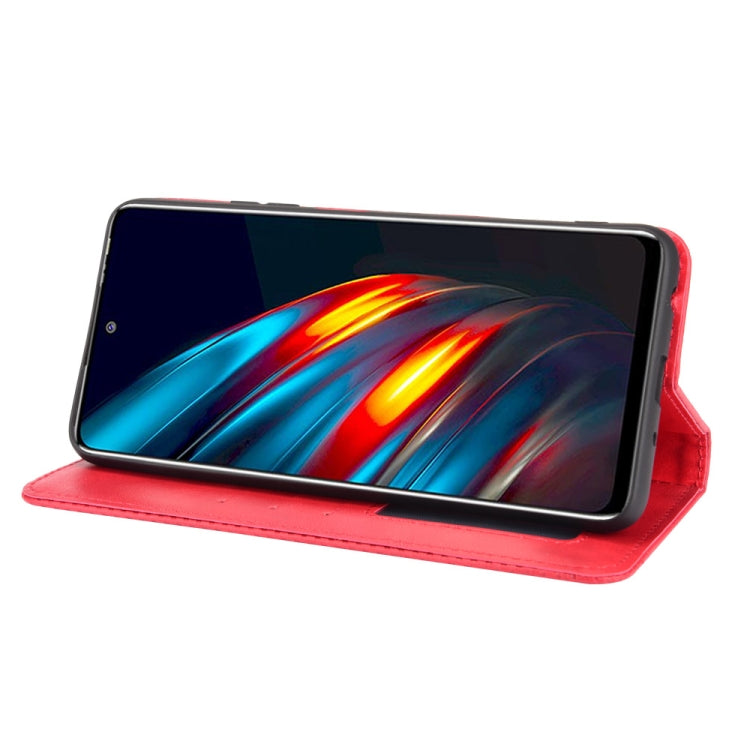 For Tecno Pova 2 Magnetic Buckle Retro Crazy Horse Texture Horizontal Flip Leather Case with Holder & Card Slots & Photo Frame