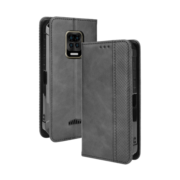 For Doogee S59 / S59 Pro Magnetic Buckle Retro Crazy Horse Texture Horizontal Flip Leather Case with Holder & Card Slots & Photo Frame