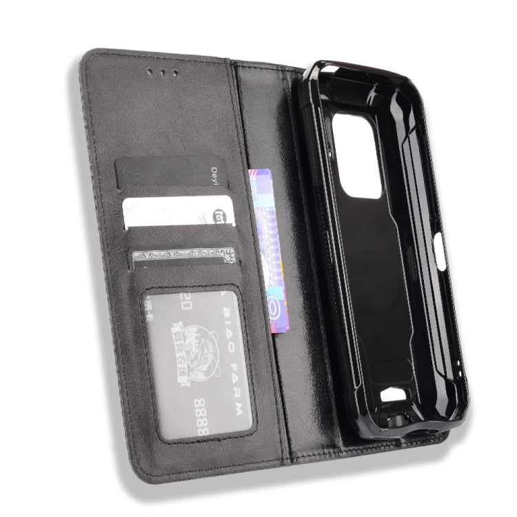 For Doogee S59 / S59 Pro Magnetic Buckle Retro Crazy Horse Texture Horizontal Flip Leather Case with Holder & Card Slots & Photo Frame
