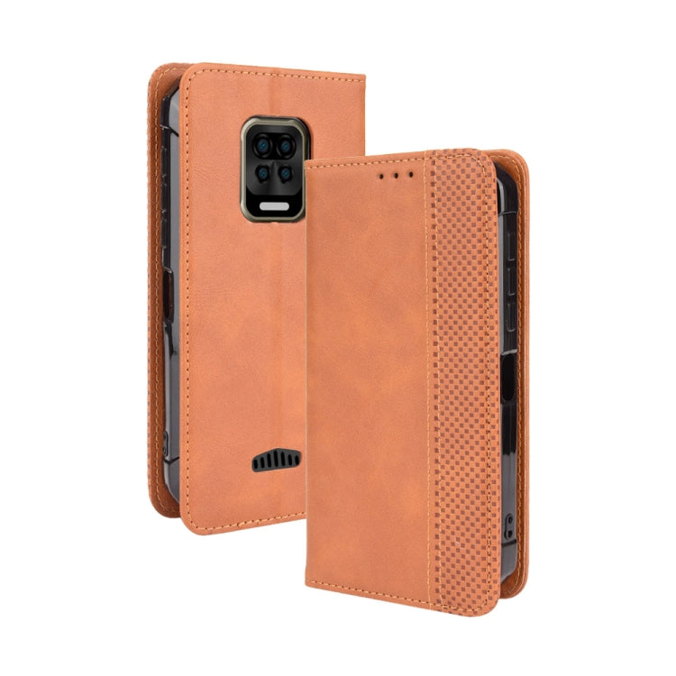 For Doogee S59 / S59 Pro Magnetic Buckle Retro Crazy Horse Texture Horizontal Flip Leather Case with Holder & Card Slots & Photo Frame