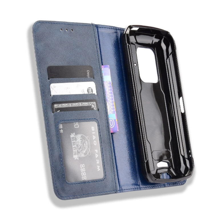 For Doogee S59 / S59 Pro Magnetic Buckle Retro Crazy Horse Texture Horizontal Flip Leather Case with Holder & Card Slots & Photo Frame