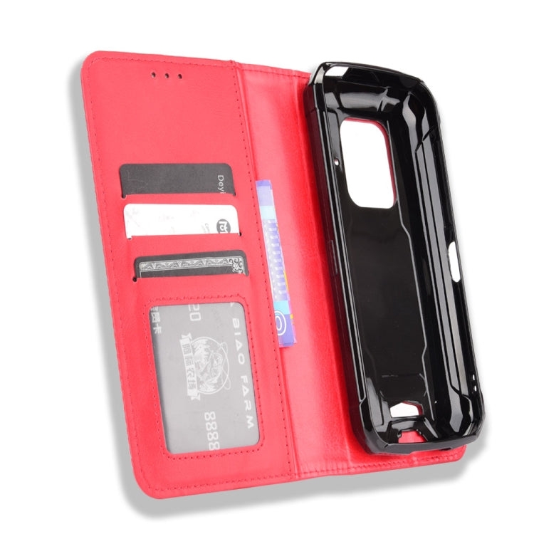 For Doogee S59 / S59 Pro Magnetic Buckle Retro Crazy Horse Texture Horizontal Flip Leather Case with Holder & Card Slots & Photo Frame