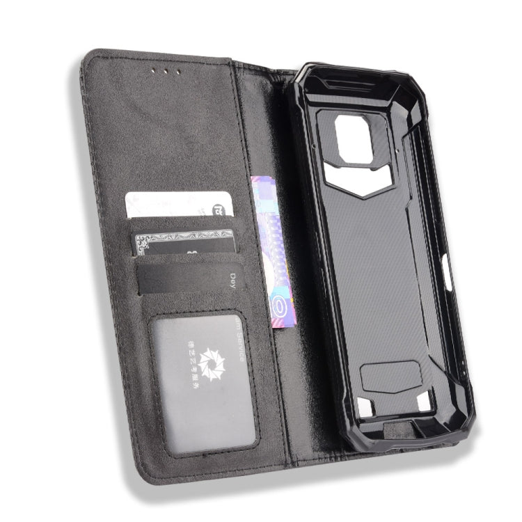 For Doogee S88 Plus / S88 Pro Magnetic Buckle Retro Crazy Horse Texture Horizontal Flip Leather Case with Holder & Card Slots & Photo Frame