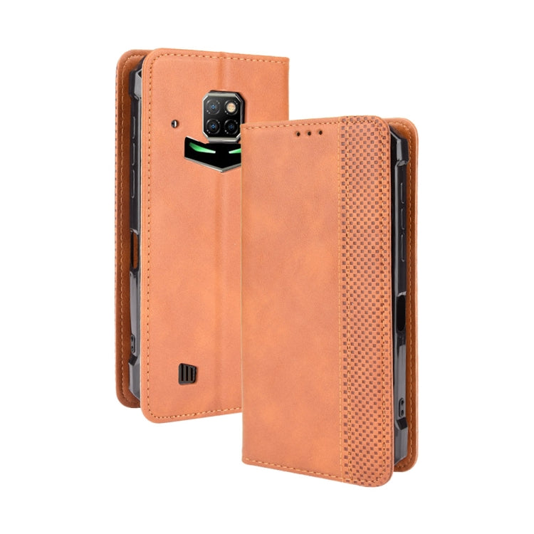 For Doogee S88 Plus / S88 Pro Magnetic Buckle Retro Crazy Horse Texture Horizontal Flip Leather Case with Holder & Card Slots & Photo Frame