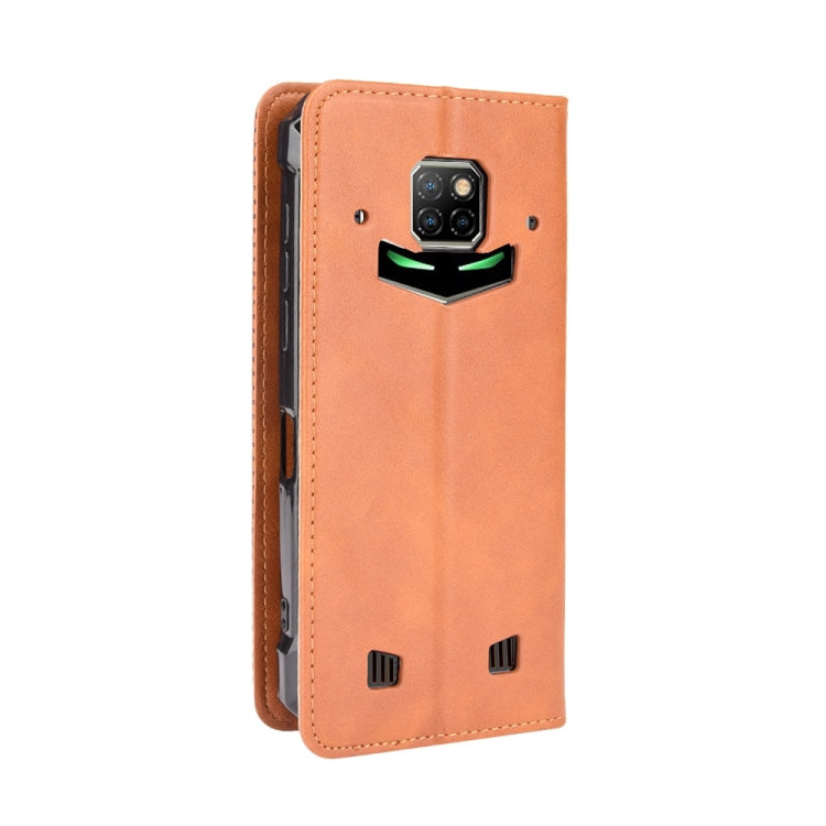 For Doogee S88 Plus / S88 Pro Magnetic Buckle Retro Crazy Horse Texture Horizontal Flip Leather Case with Holder & Card Slots & Photo Frame