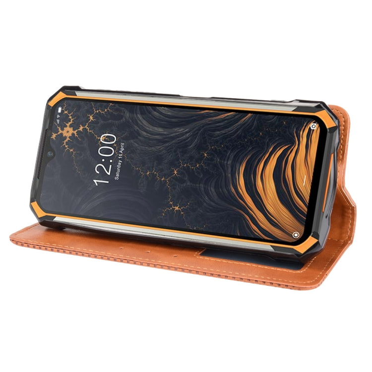 For Doogee S88 Plus / S88 Pro Magnetic Buckle Retro Crazy Horse Texture Horizontal Flip Leather Case with Holder & Card Slots & Photo Frame