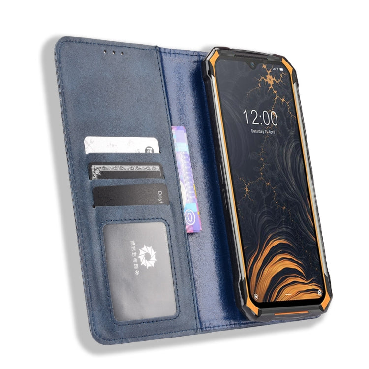 For Doogee S88 Plus / S88 Pro Magnetic Buckle Retro Crazy Horse Texture Horizontal Flip Leather Case with Holder & Card Slots & Photo Frame