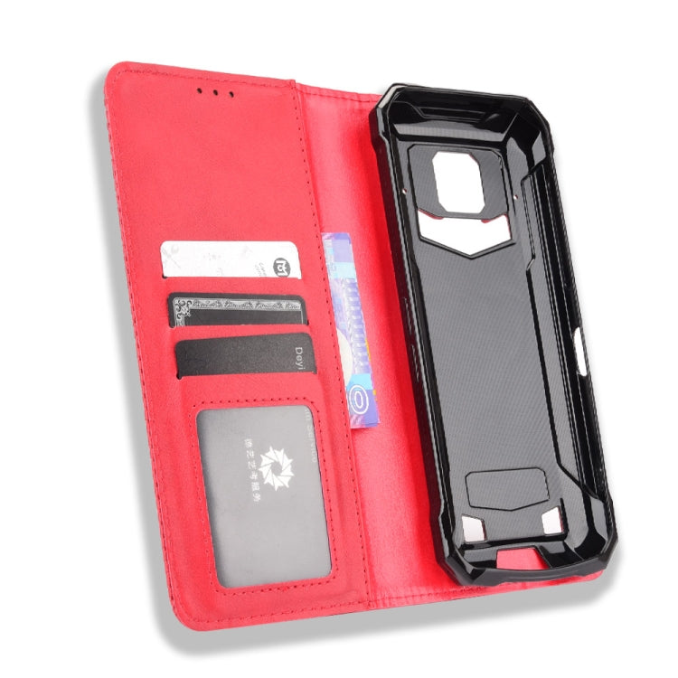 For Doogee S88 Plus / S88 Pro Magnetic Buckle Retro Crazy Horse Texture Horizontal Flip Leather Case with Holder & Card Slots & Photo Frame