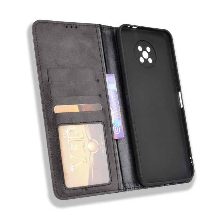For Nokia C50 5G Magnetic Buckle Retro Crazy Horse Texture Horizontal Flip Leather Case with Holder & Card Slots & Photo Frame
