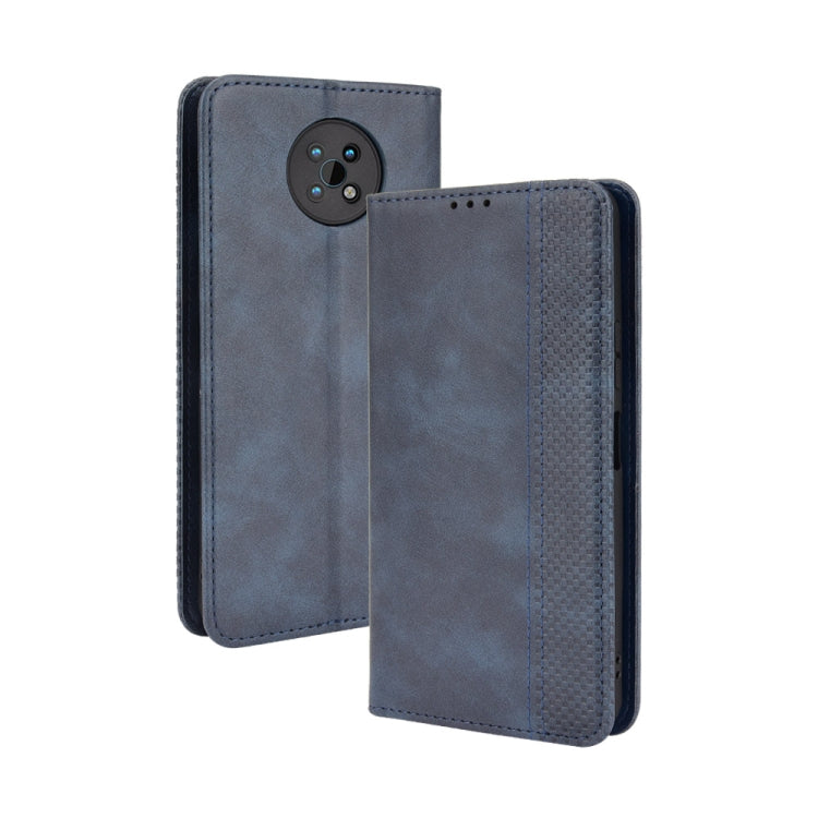 For Nokia C50 5G Magnetic Buckle Retro Crazy Horse Texture Horizontal Flip Leather Case with Holder & Card Slots & Photo Frame